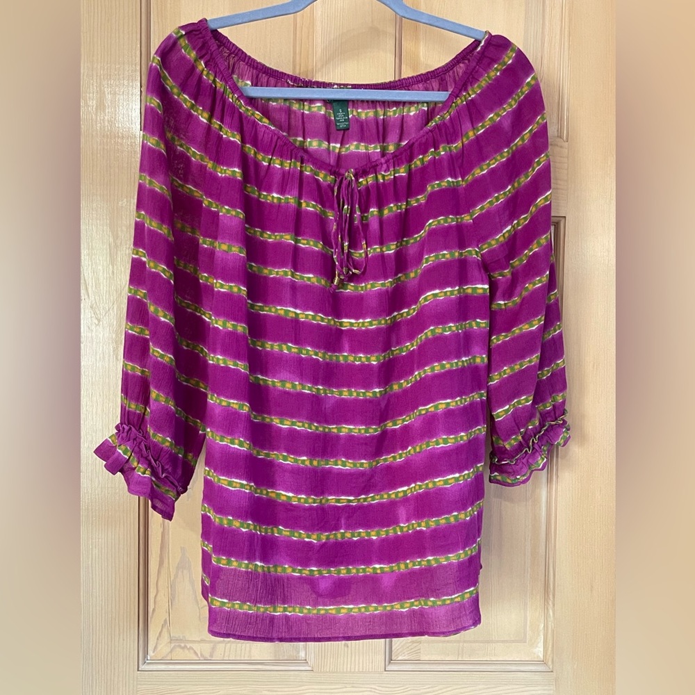 Lauren by Ralph Lauren Peasant Top